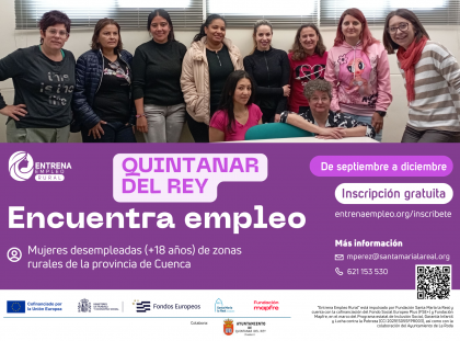 “Entrena Empleo Rural” llega en septiembre a Quintanar del Rey para ayudar a mujeres a reactivar su 