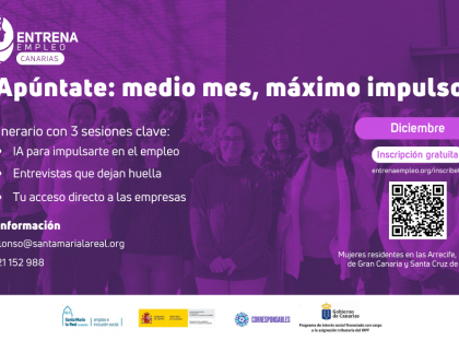 Abierta la inscripción para participar en “Entrena Empleo Canarias” entre noviembre y diciembre